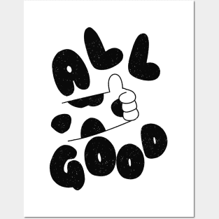 All good typography with graphics cats hand Posters and Art
